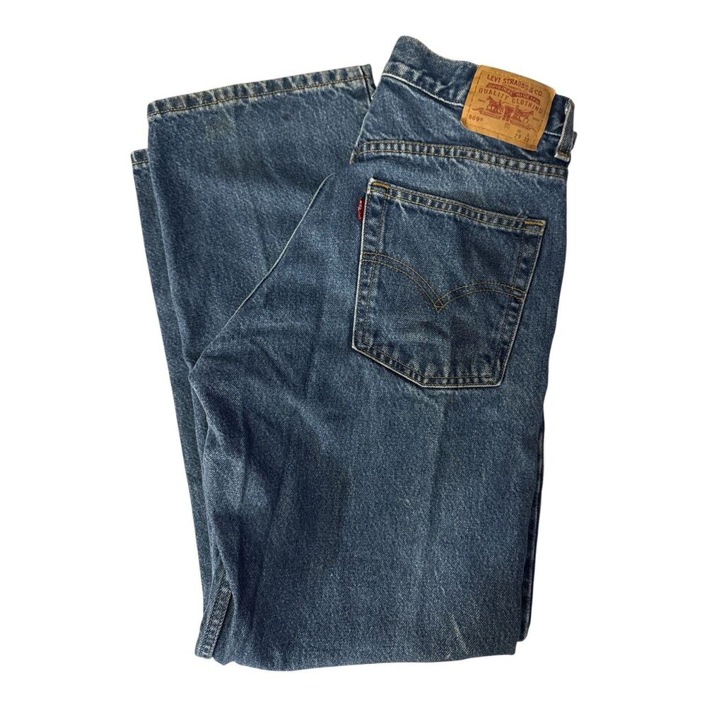 Vintage Levi's 569 Loose Straight Fit Jeans Made in USA 29x30 Student Unisex